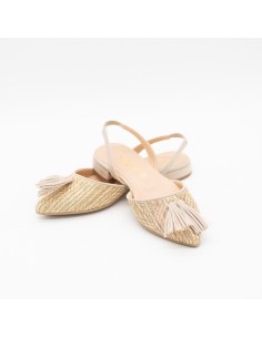 Slingback Tessuto Laminato