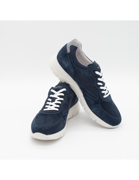 Sneaker NeroGiardini camoscio