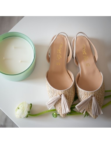 Slingback Tessuto Laminato