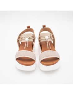 Sandalo platform elastico NeroGiardini 2