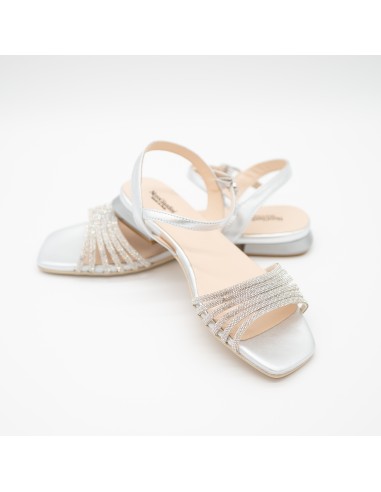 Sandalo NeroGiardini strass