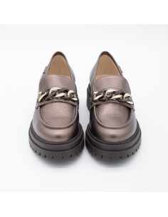 Mocassino laminato NeroGiardini