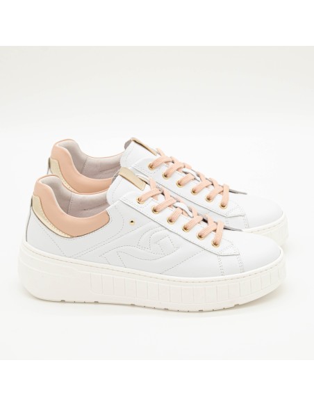 Sneaker platform trapuntata NeroGiardini