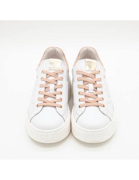 Sneaker platform trapuntata NeroGiardini