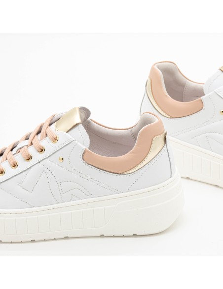 Sneaker platform trapuntata NeroGiardini