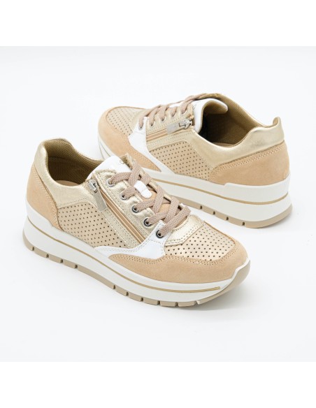 Sneaker zip laminata Igi&Co