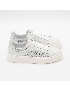 Sneaker laminata glitter NeroGiardini Teens 2