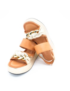 Sandalo zeppa Cafè Noir