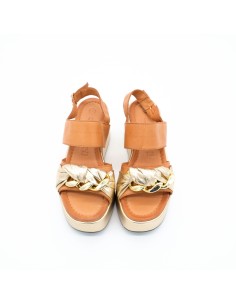 Sandalo zeppa Cafè Noir 2