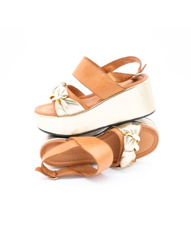 Sandalo zeppa Cafè Noir