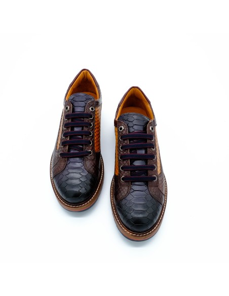 Scarpa stampata pitone Exton