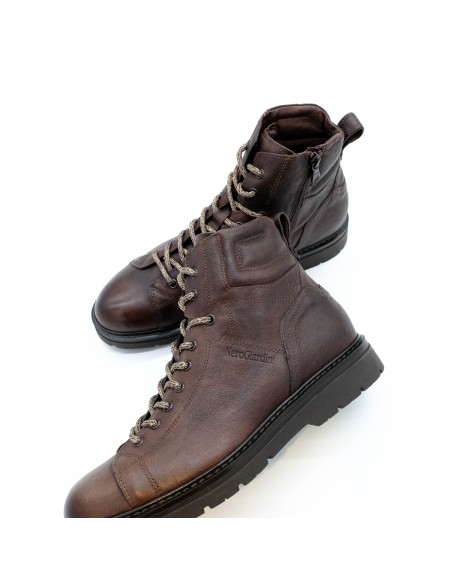 Scarponcino pelle vintage NeroGiardini