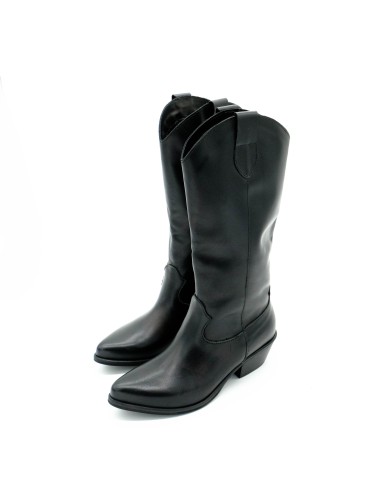 Texano liscio tacco basso