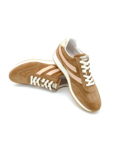 Sneaker stile running camoscio NeroGiardini